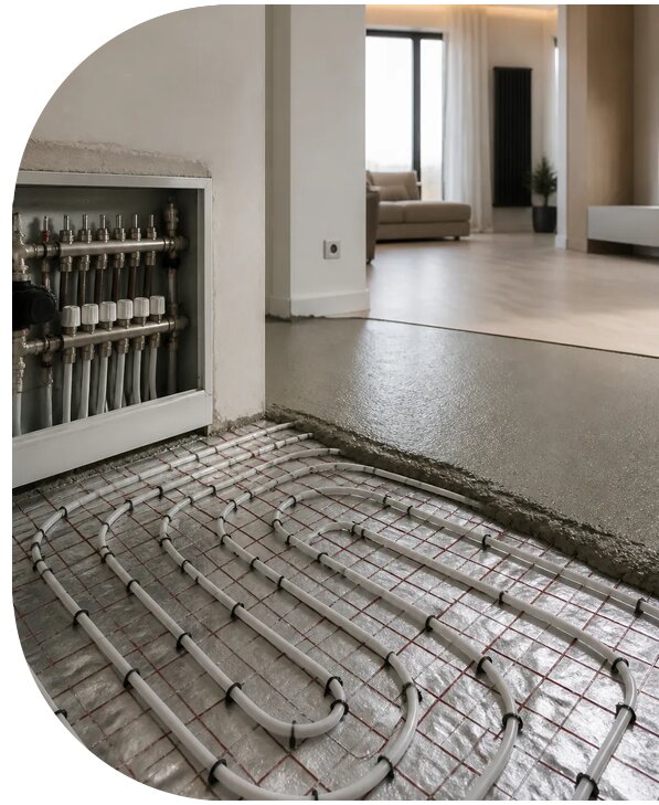 Водяной теплый пол под ключ в Выборге от 3577 р. | АПаруса-Вбр