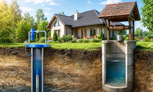 Автономное водоснабжение загородного дома Выборг: скважина или колодец